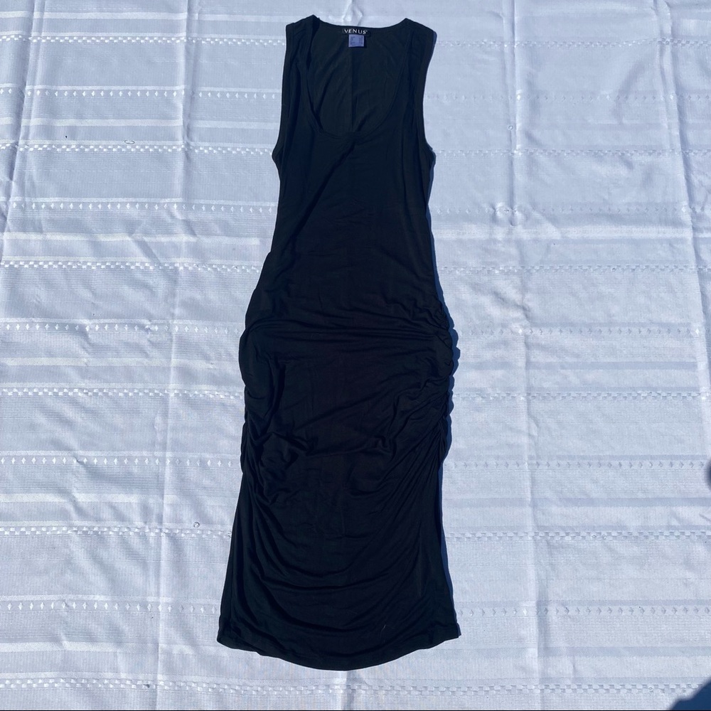 VENUS Black Tank Long Body-Con Dress